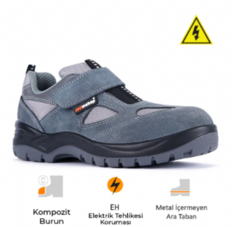 Mekap Policap 157-01 S1P SRC S�et Deri Kompozit Burun Kevlar Ara Taban Elektrik�i 