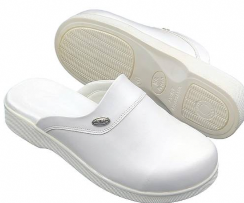 Ortopedik Deri Kaliteli Sabo Terli�i Erkek Beyaz 