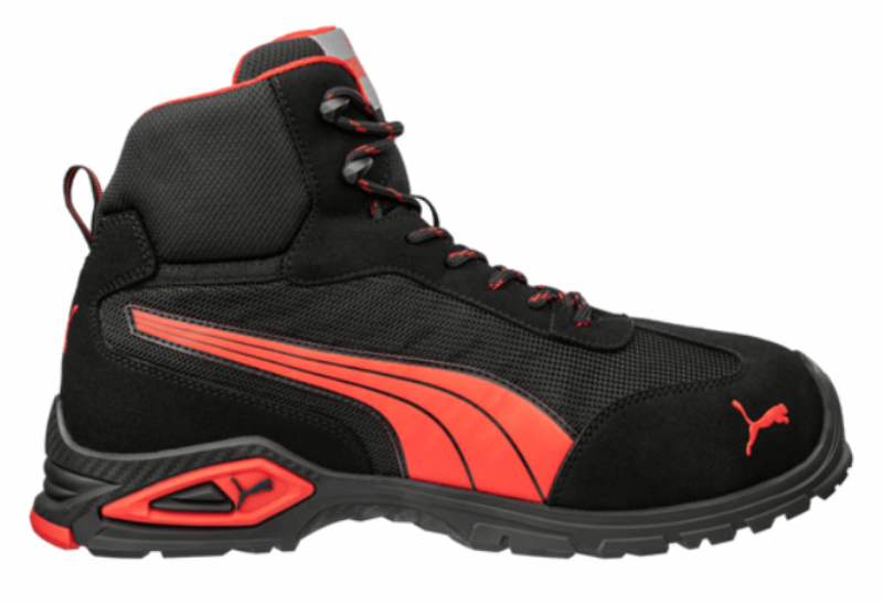 Puma Safety Madrid Mid Al�minyum Burunlu Kayd�rmaz Tabanl� �� S1 PL FO SR Bilek Destekli �� Ayakkab�s�