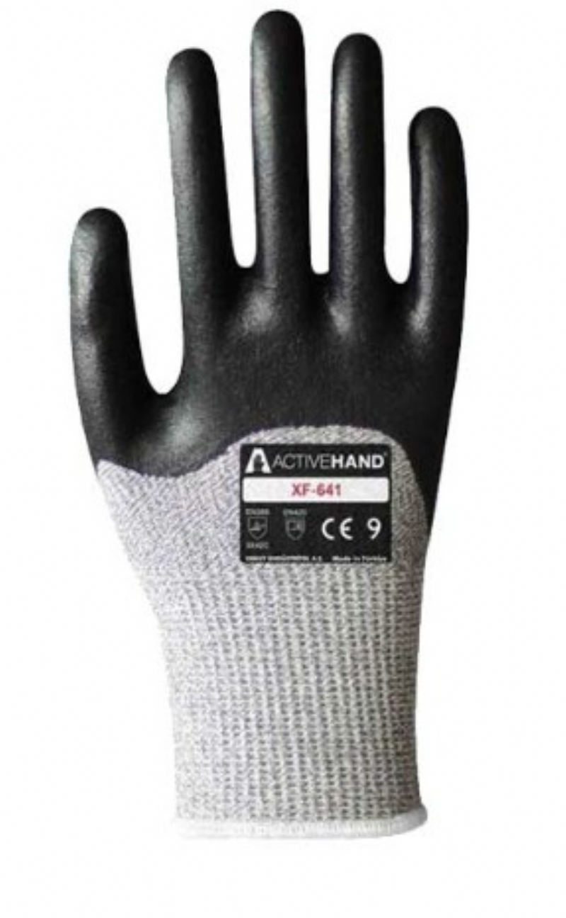 ACT XF 641 Activehand XF 641 3/4 Nitril Kapl� Kesilmeye Diren�li Eldiven Eldiven